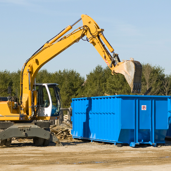 can i choose the location where the residential dumpster will be placed in Northumberland